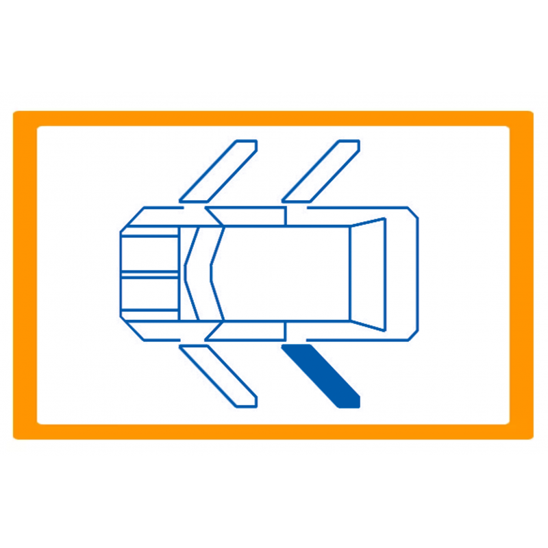 Alzavetro auto  porta Posteriore lato  SINISTRO per  Volkswagen Tiguan (10/20079/2015) Solo meccanismo per motori originali con 