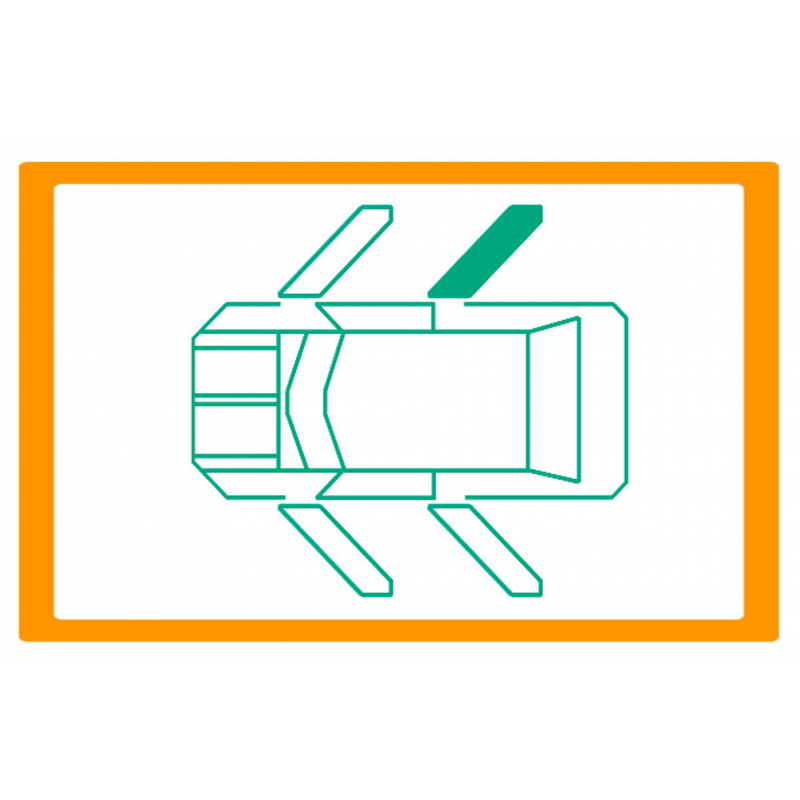 Alzavetro auto  porta Posteriore lato  DESTRO per  Renault Modus (10/2004) Solo meccanismo per motori originali a 2 contatti / M